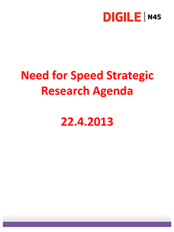 Need for Speed Strategic Research Agenda - 22.4.2013